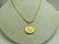 Vintage 24kt Heraclius Coin Necklace, 22", 610-641 AD,