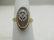 Vintage 14kt Victorian Themed Camphor Glass Ring, - 5