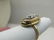 Vintage 14kt Victorian Themed Camphor Glass Ring, - 7