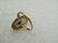 Vintage 14kt Victorian Themed Camphor Glass Ring, - 9