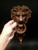 Cast Iron Lion Door Knocker w Hook - 3
