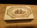 Folk Art Sail Ship Scrimshaw Etched Bone & Wood Trinket - 12