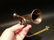 6" Miniature Military Civil War Calvary Brass Bugle - 6