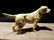Miniature Cast Iron Yellow Lab Dog - 12