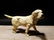 Miniature Cast Iron Yellow Lab Dog - 9