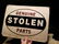"Stolen" Classic Auto Parts Sign - 6