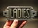 Cast Iron Bathroom Retro Ladies Toilet Sign - 2