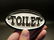 Cast Iron Bathroom Retro Men & Ladies Toilet Sign - 8