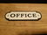 Cast Iron Retro Office Door Sign - 11