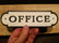 Cast Iron Retro Office Door Sign