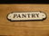 Cast Iron Pantry Sign - 10