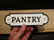 Cast Iron Pantry Sign