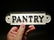 Cast Iron Pantry Sign - 5