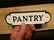 Cast Iron Pantry Sign - 9