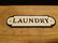 Cast Iron Laundry Sign - 6