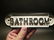 Cast Iron Bathroom Sign - 2
