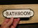 Cast Iron Bathroom Sign - 7