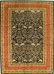 Hand-knotted Chobi Finest Dark Navy, Orange Wool Rug