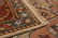 Hand-knotted Jules-Sultane Dark Red, Ivory Wool Rug - 3