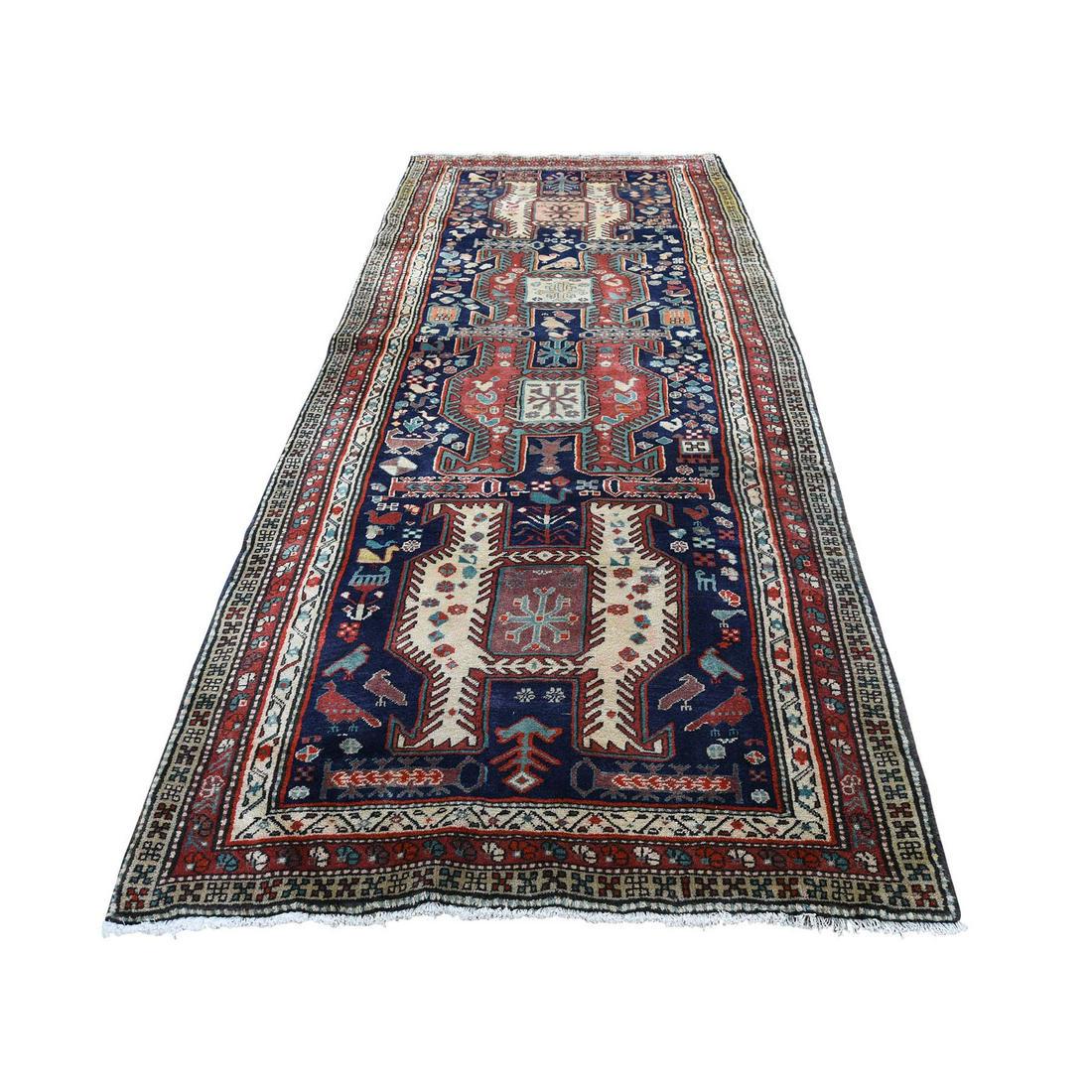 Semi Antique Persian Northeast With Birds Pure Wool (1 of 7)