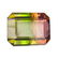 6.46 ct certified bi-color tourmaline