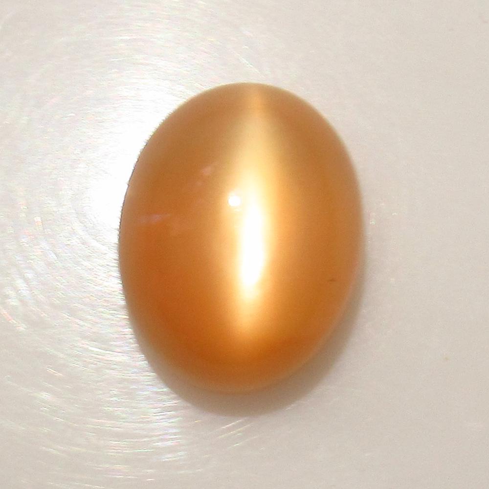 7.79 Ct Natural Orange Moonstone Oval Cab (1 of 2)