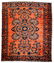 Handmade antique Persian Lilihan rug 5.3' x 7.2' (161cm