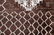 Handmade antique Moroccan Berber rug 3.4' x 5' (105cm x - 3