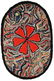 Handmade antique American Hooked rug 2' x 3.2' (64cm x