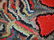 Handmade antique American Hooked rug 2' x 3.2' (64cm x - 3