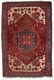 Handmade vintage Persian Heriz rug 6.6' x 9.8' (202cm x