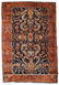 Handmade antique Persian Sarouk rug 4.1' x 6.7' (125cm