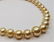 18 kt. Yellow Gold - 10.1x16.6mm Round Golden South Sea - 4