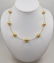 18 kt. Yellow Gold - 11x13mm Golden South Sea Pearls - - 10