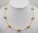 18 kt. Yellow Gold - 11x13mm Golden South Sea Pearls -