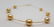 18 kt. Yellow Gold - 11x13mm Golden South Sea Pearls - - 3