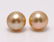 18 kt. Yellow Gold- 10x11mm Golden South Sea Pearls -