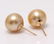 18 kt. Yellow Gold- 10x11mm Golden South Sea Pearls - - 4