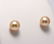 18 kt. Yellow Gold- 10x11mm Golden South Sea Pearls - - 5