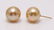 18 kt. Yellow Gold- 10x11mm Golden South Sea Pearls - - 6