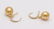 14 kt. Yellow Gold - 9x10mm Golden South Sea Pearl - 8