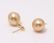 14 kt. Yellow Gold - 10x11mm Golden South Sea Pearls - - 5