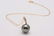 14 kt. Yellow Gold - 12x13mm Round Tahitian Pearl - - 2