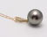 14 kt. Yellow Gold - 12x13mm Round Tahitian Pearl - - 3
