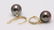 14 kt. Yellow Gold - 9x10mm Peacock Tahitian Pearl - 8