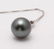 14 kt. White Goud - 12x13mm Round Tahitian pearl - - 8