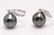14 kt. White Gold - 9x10mm Tahitian Pearl Drops -
