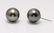 18 kt. White Gold - 10x11mm Peacock Tahitian Pearls - - 7