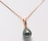 14 kt. Rose Gold - 10x11mm Peacock Tahitian Pearl Drop - 4
