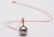 14 kt. Rose Gold - 12x13mm Round Tahitian Pearl - - 4